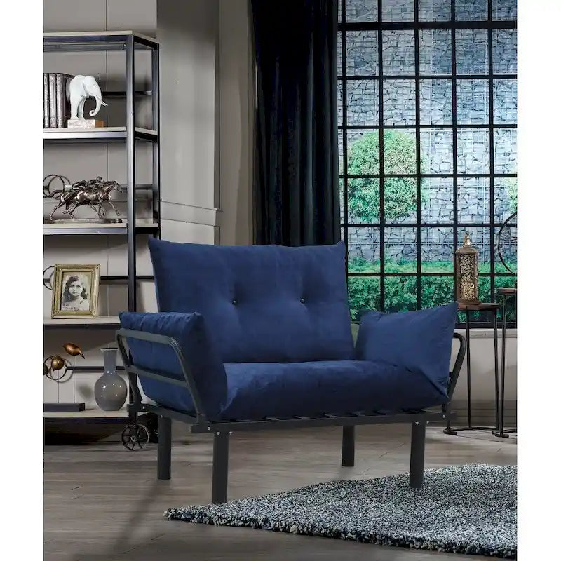 Causeuse futon Sona, cadre pliable