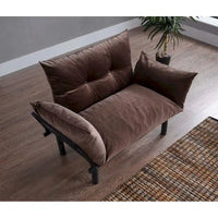 Causeuse futon Sona, cadre pliable