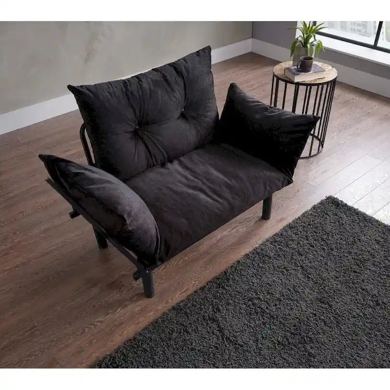 Causeuse futon Sona, cadre pliable