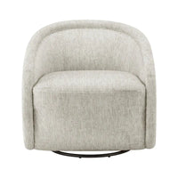 Fauteuil d'appoint pivotant en tissu Margareth