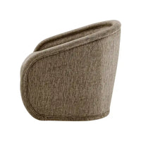 Fauteuil d'appoint pivotant en tissu Margareth