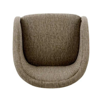 Fauteuil d'appoint pivotant en tissu Margareth