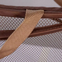 Panier à linge escamotable en maille, cadre en acier à ressort, doublure en maille pour circulation d'air, grande capacité, installation facile, rangement compact