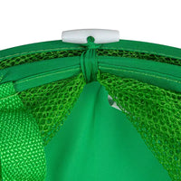 Panier à linge escamotable en maille, cadre en acier à ressort, doublure en maille pour circulation d'air, grande capacité, installation facile, rangement compact