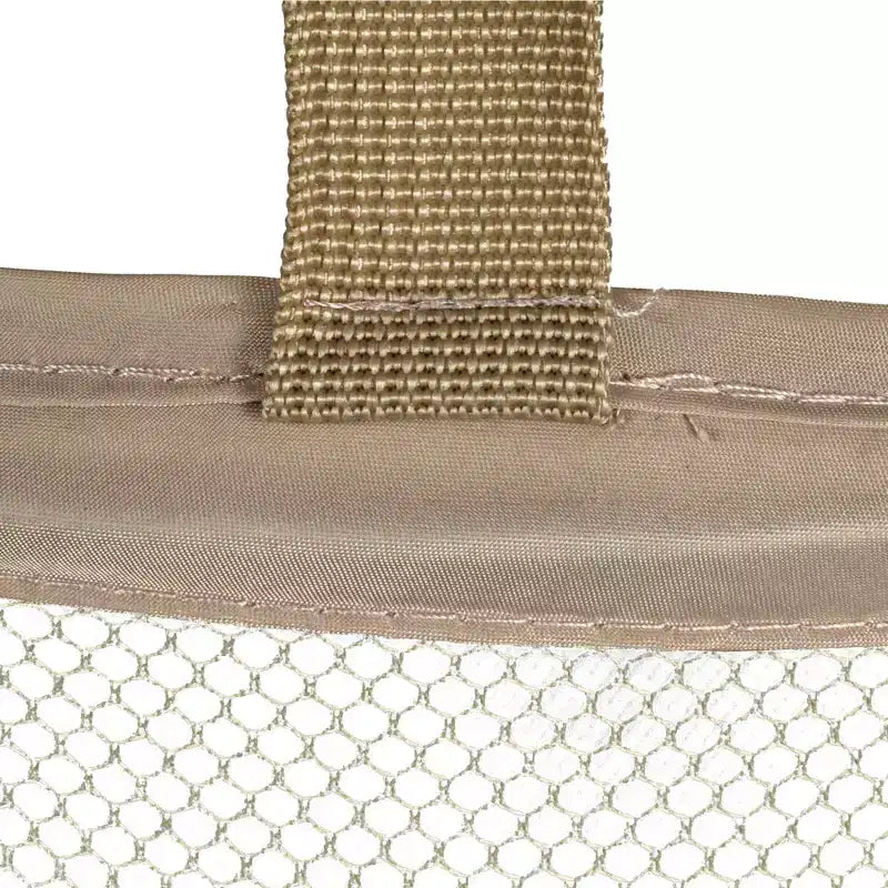 Panier à linge escamotable en maille, cadre en acier à ressort, doublure en maille pour circulation d'air, grande capacité, installation facile, rangement compact