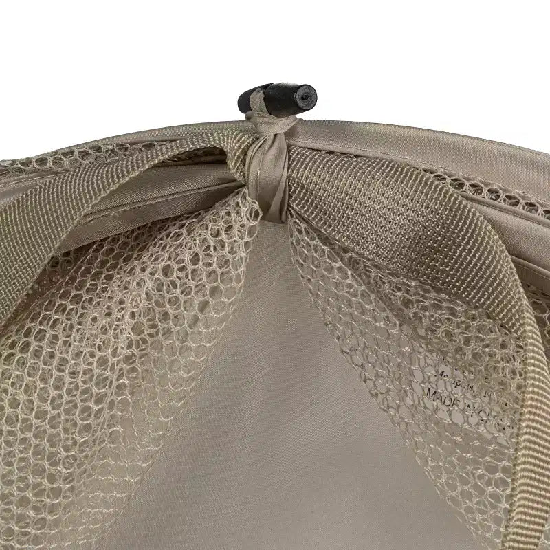 Panier à linge escamotable en maille, cadre en acier à ressort, doublure en maille pour circulation d'air, grande capacité, installation facile, rangement compact