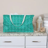 Sac fourre-tout utilitaire en toile avec poignées, fourre-tout Krush rectangulaire, doublure en vinyle résistante à l'eau, grande capacité, durable et polyvalent