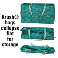 Sac fourre-tout utilitaire en toile avec poignées, fourre-tout Krush rectangulaire, doublure en vinyle résistante à l'eau, grande capacité, durable et polyvalent