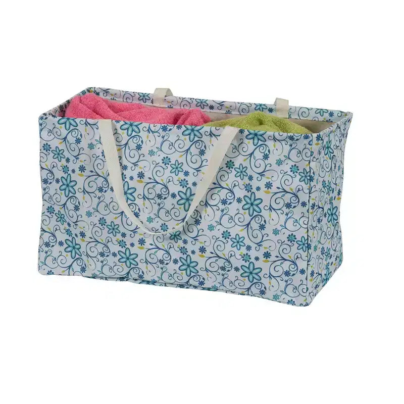 Sac fourre-tout utilitaire en toile avec poignées, fourre-tout Krush rectangulaire, doublure en vinyle résistante à l'eau, grande capacité, durable et polyvalent