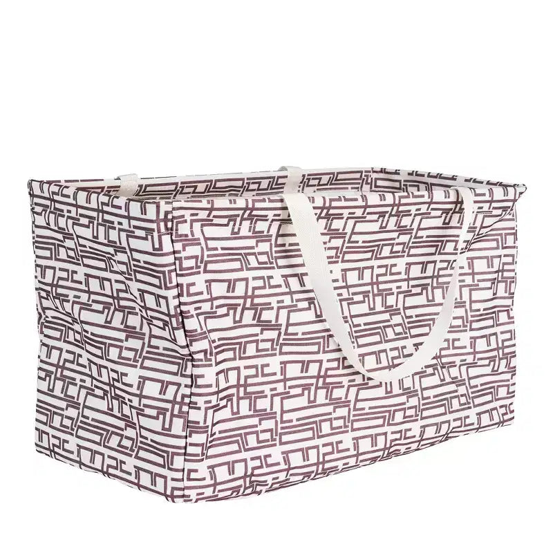 Sac fourre-tout utilitaire en toile avec poignées, fourre-tout Krush rectangulaire, doublure en vinyle résistante à l'eau, grande capacité, durable et polyvalent