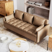 Canapé en cuir 3 places GIMMYFIVE avec coussin, canapé pour salon