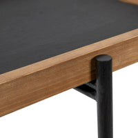 Table d'appoint en bois et fer Macabe Kate and Laurel - 19.75x13.5x23.25