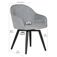 Studio Designs Home Dome - Fauteuil pivotant à accoudoirs