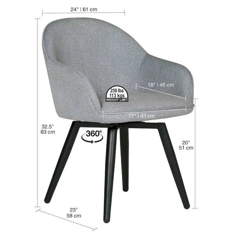 Studio Designs Home Dome - Fauteuil pivotant à accoudoirs