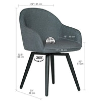 Studio Designs Home Dome - Fauteuil pivotant à accoudoirs