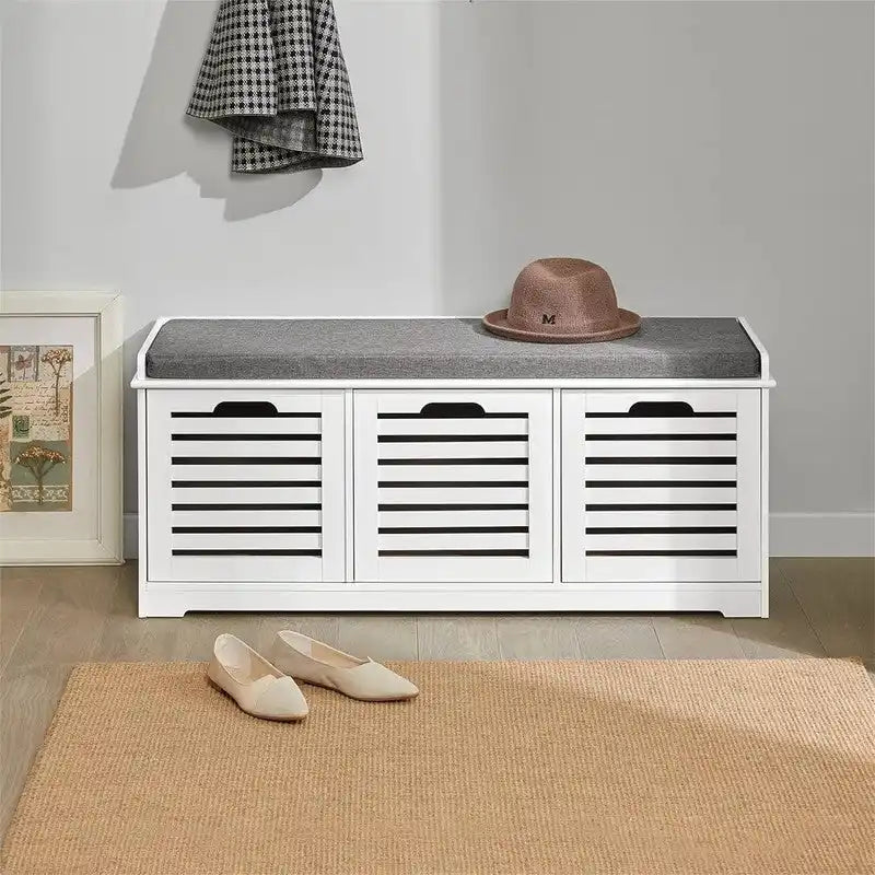 Banc de rangement avec 3 tiroirs - 35 P x 105 L x 43 H cm