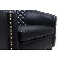 COOLMORE Fauteuil d'appoint en forme de tonneau pour salon