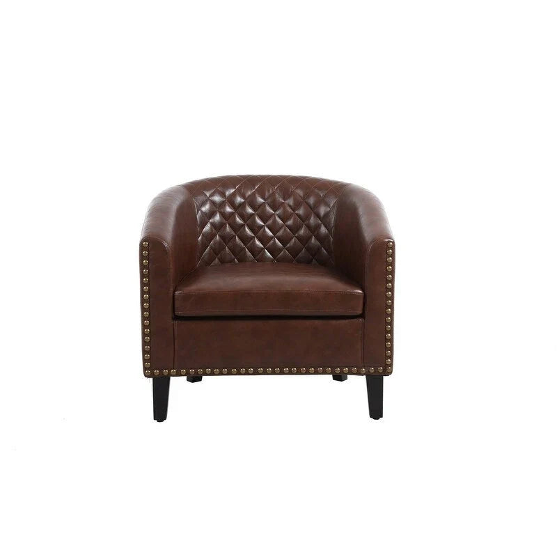 COOLMORE Fauteuil d'appoint en forme de tonneau pour salon