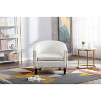 COOLMORE Fauteuil d'appoint en forme de tonneau pour salon