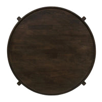 Table basse ronde Mavis marron foncé