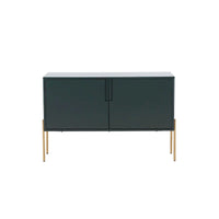 Console de buffet vert avec rangement, buffet pour salon et cuisine – 122,9 cm
