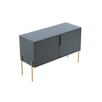 Console de buffet vert avec rangement, buffet pour salon et cuisine – 122,9 cm