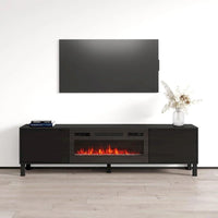 Meuble TV cheminée Rustico BL-01