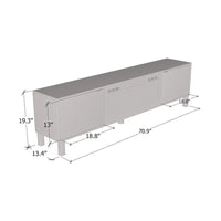 Meuble TV cheminée Rustico BL-01