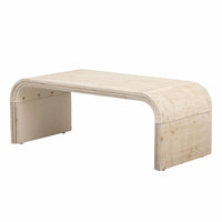 Table basse minimaliste au design Art déco incurvé