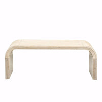 Table basse minimaliste au design Art déco incurvé