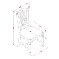 Ensemble de salle à manger East West Furniture - une table à manger ovale et chaises à assise en bois, blanc lin (options de pièces)