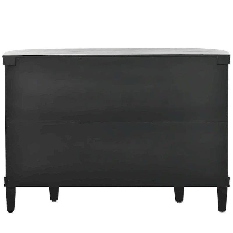 Bahut de rangement d'appoint, meuble en bois avec portes à motifs antiques pour couloir, entrée, salon