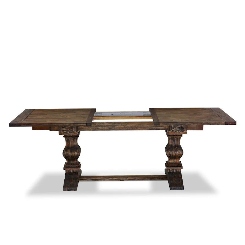 Ensemble de salle à manger 11 pièces East West Furniture - une table à manger et 10 chaises en tissu lin sable clair (options de finition)