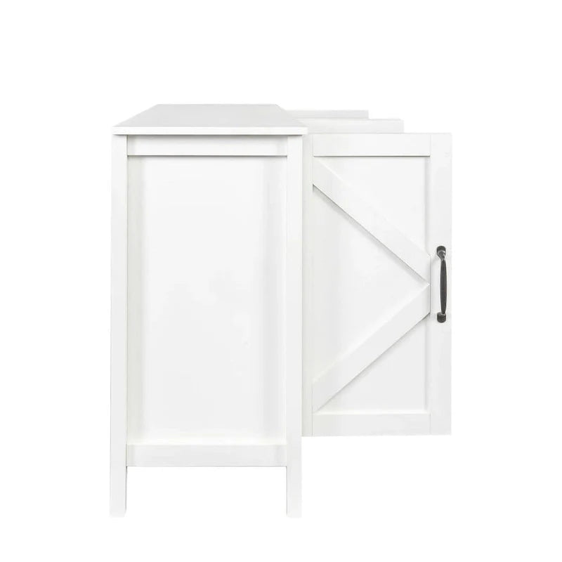 Armoire de rangement sur pied de 59 po avec 4 portes buffet