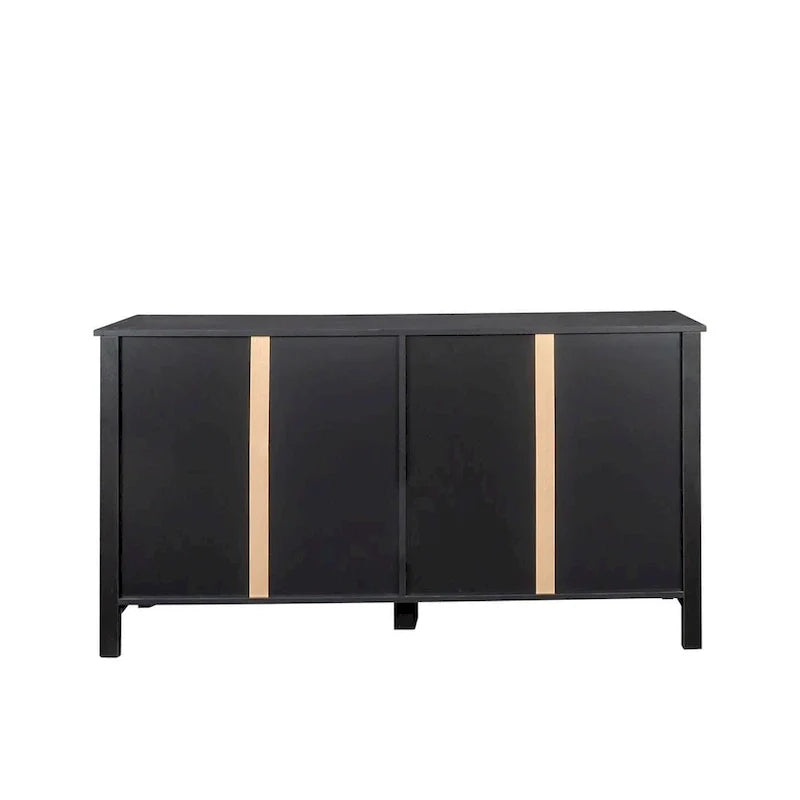 Armoire de rangement sur pied de 59 po avec 4 portes buffet