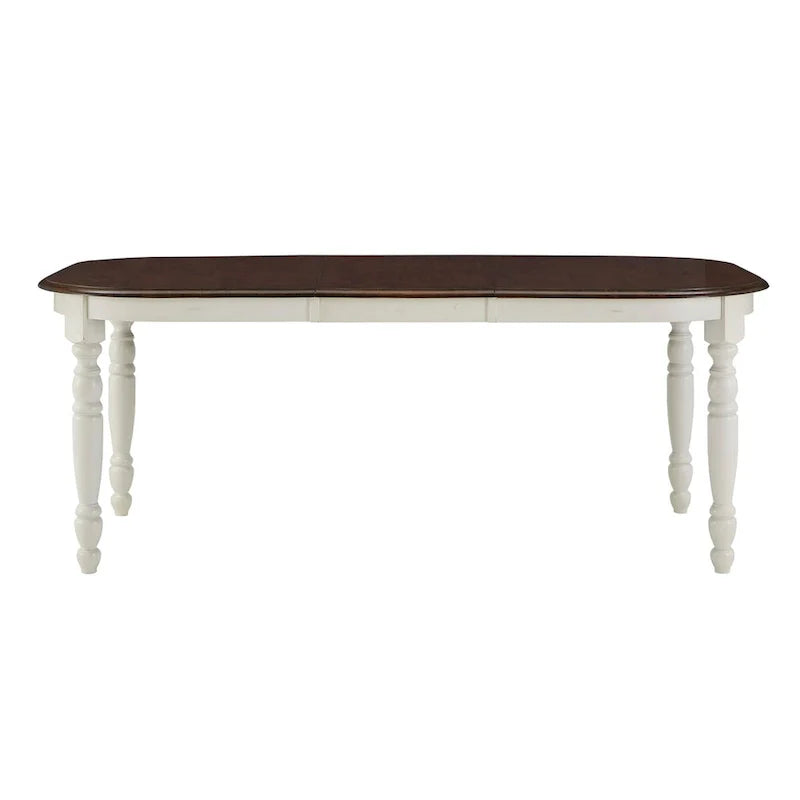 Table à manger bicolore antique champêtre Mackenzie par iNSPIRE Q Classic