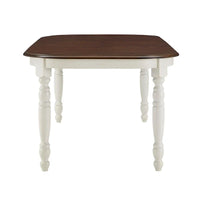 Table à manger bicolore antique champêtre Mackenzie par iNSPIRE Q Classic