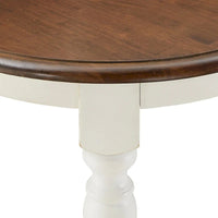 Table à manger bicolore antique champêtre Mackenzie par iNSPIRE Q Classic