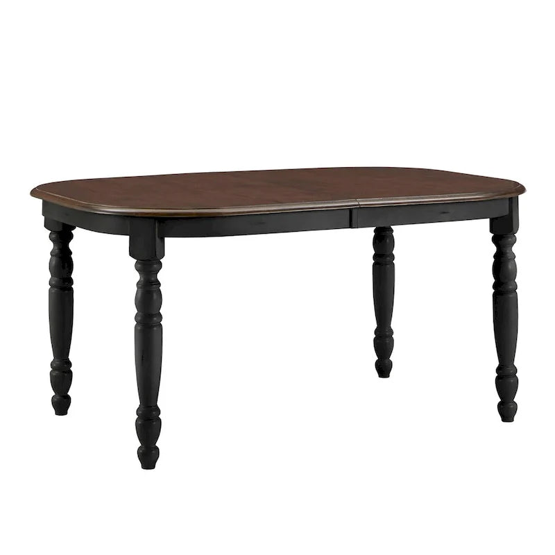 Table à manger bicolore antique champêtre Mackenzie par iNSPIRE Q Classic