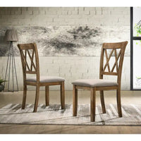 Ensemble de 2 chaises de salle à manger rembourrées