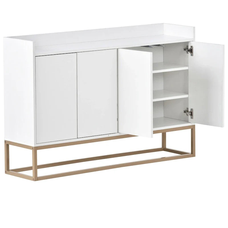 Meuble buffet avec grand espace de rangement - 60 L x 15,7 P x 33,8 H