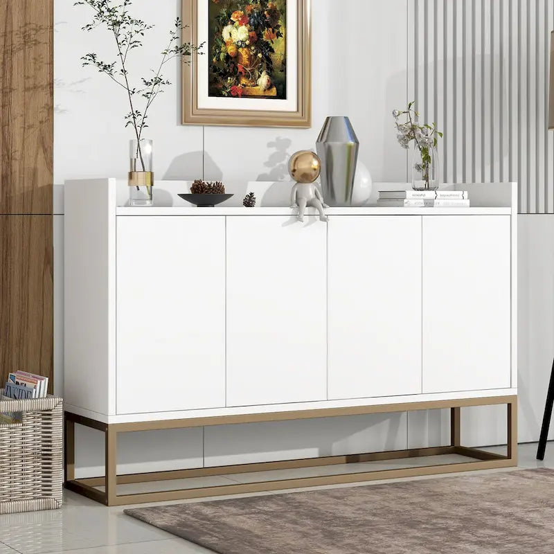 Meuble buffet avec grand espace de rangement - 60 L x 15,7 P x 33,8 H