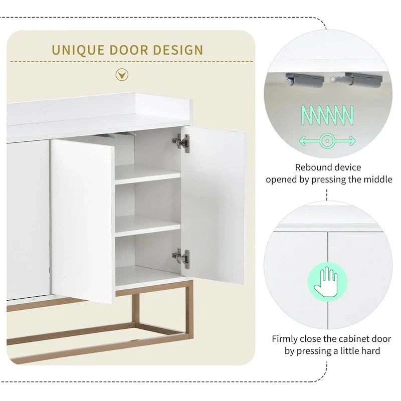 Buffet de salle à manger avec grand espace de rangement - 60L x 15.7W x 33.8H