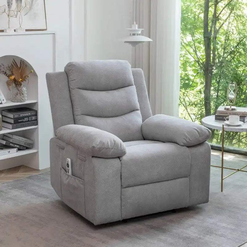 Fauteuil Inclinable Électrique GEITIN avec Fonction Massage Réglable et Système de Chauffage