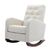 Fauteuil à bascule haut de gamme pour chambre de bébé, fauteuil rembourré