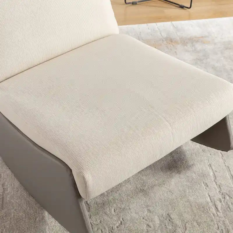 Chaise berçante inclinable moderne, fauteuil berçant confortable pour chambre de bébé avec repose-pieds, fauteuil de lecture d'appoint, fauteuil de détente rembourré