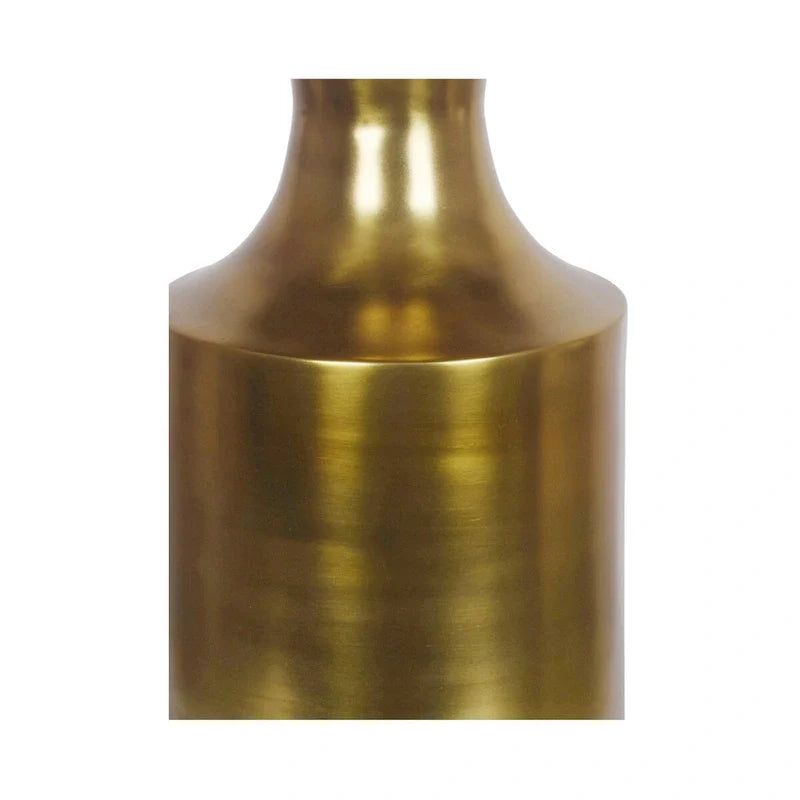 Table d'appoint Macari Art Déco en aluminium poli – 36,8 cm (L) x 36,8 cm (P) x 53,3 cm (H)