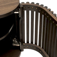 Meuble TV d'angle en bois Sierra Studio London avec accents du milieu du siècle