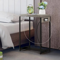 Tables de chevet (lot de 2) avec station de charge