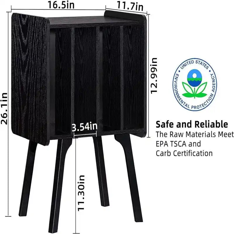 Petit support pour tourne-disque, largeur 11.7 po - 16.5 x 11.7 x 26.1
